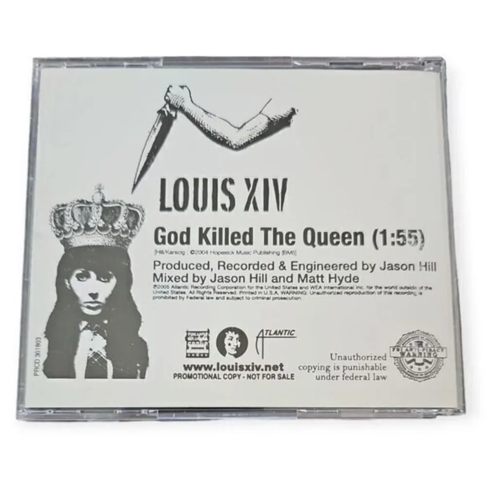 Louis XIV‎ – God Killed The Queen [2005 Promotional CD Single] - Picture 2 of 2
